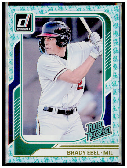 2026 Donruss Brady Ebel Card Liberty Milwaukee Brewers #184