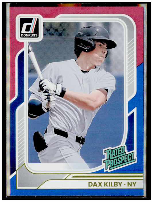 2026 Donruss Dax Kilby Card Red and Blue New York Yankees #167