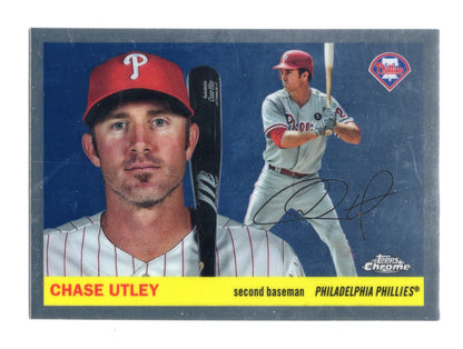 2025 Topps Chrome Platinum Chase Utley Card Philadelphia Phillies #479