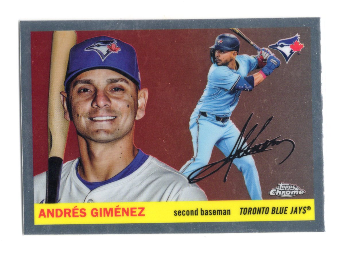 2025 Topps Chrome Platinum Andrés Giménez Card Toronto Blue Jays #6
