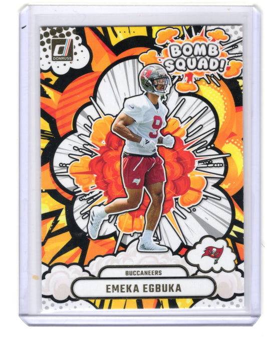2025 Donruss Emeka Egbuka Card Bomb Squad Tampa Bay Buccaneers #BS-EEA