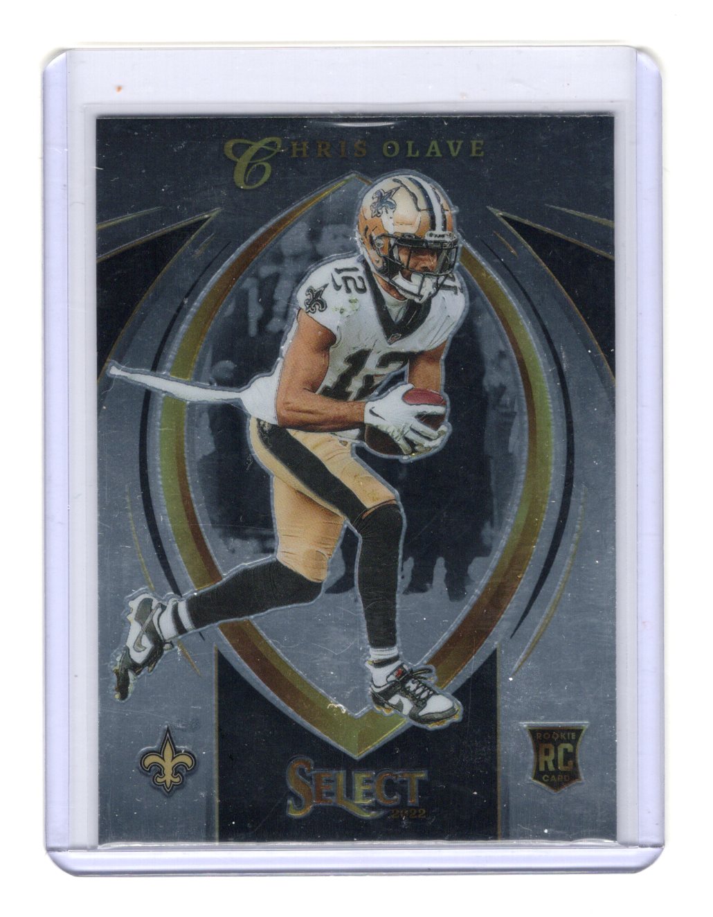 2022 Panini Select Chris Olave Card Select Certified Rookies New Orleans Saints