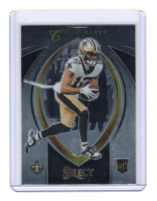 2022 Panini Select Chris Olave Card Select Certified Rookies New Orleans Saints