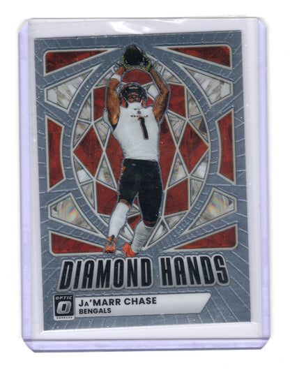 2025 Donruss Optic Ja'Marr Chase Card Diamond Hands Cincinnati Bengals #6
