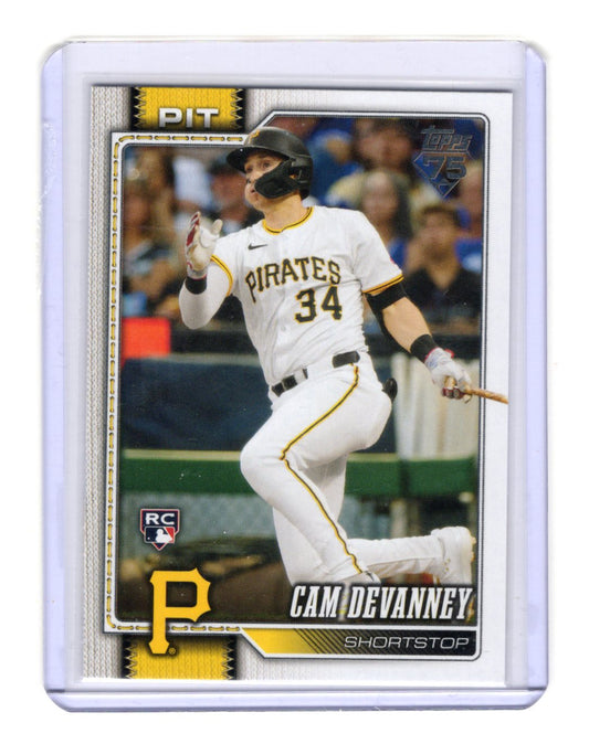 2026 Topps Cam Devanney Card RC Pittsburgh Pirates #268