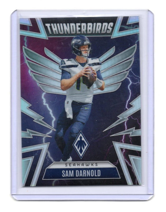2025 Panini Phoenix Sam Darnold Card Thunderbirds Seattle Seahawks #45
