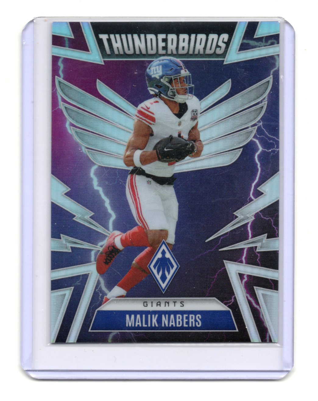 2025 Panini Phoenix Malik Nabers Card Thunderbirds New York Giants #39
