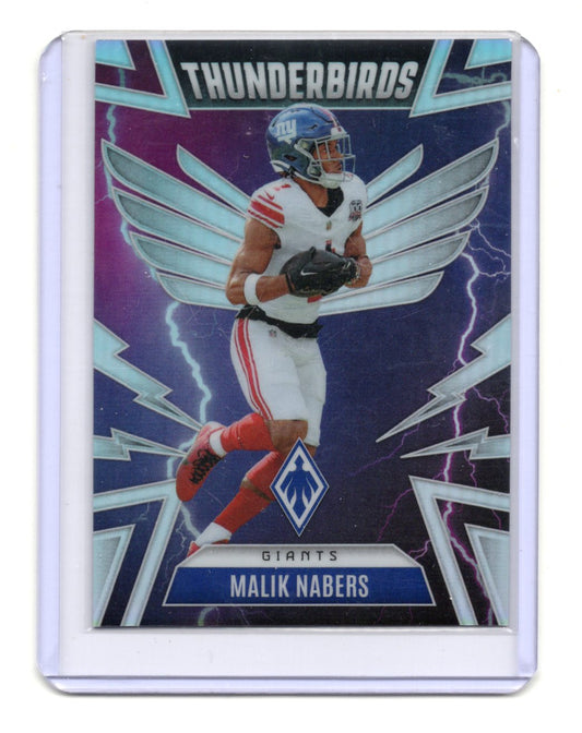 2025 Panini Phoenix Malik Nabers Card Thunderbirds New York Giants #39