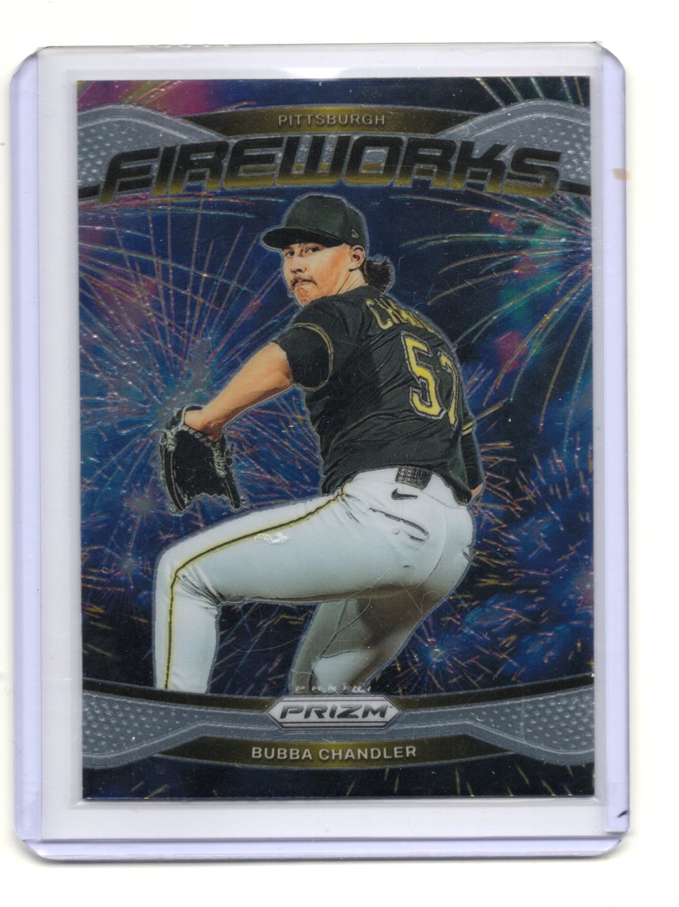 2025 Panini Prizm Bubba Chandler Card Fireworks Pittsburgh Pirates #20
