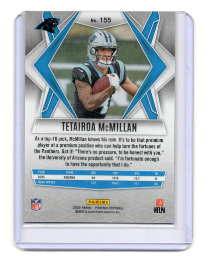 2025 Panini Phoenix Tetairoa McMillan Card RC Carolina Panthers #155