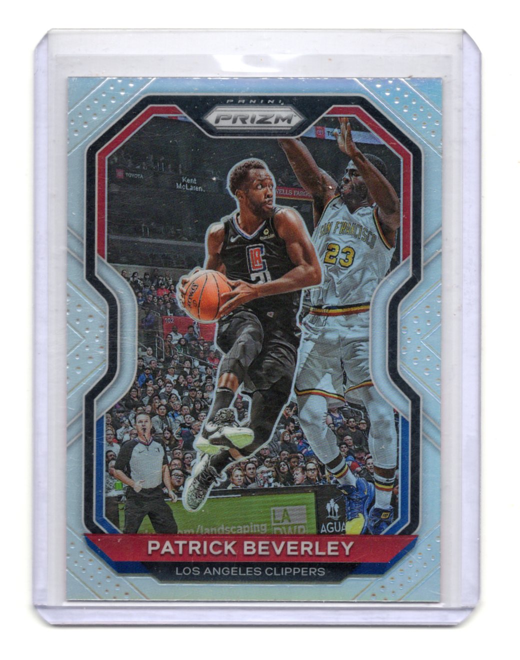 2020-21 Panini Prizm Patrick Beverley Card Silver Prizms Clippers #140