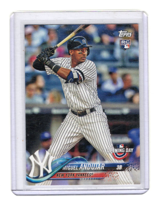 2018 Topps Opening Day Miguel Andujar Card RC New York Yankees #137