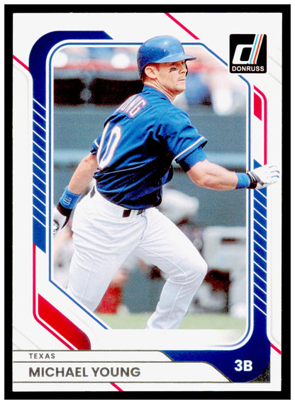 2026 Donruss Michael Young Card Texas Rangers #72