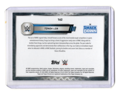 2025 Topps Chrome Sapphire Edition WWE Tonga Loa Card no team #162