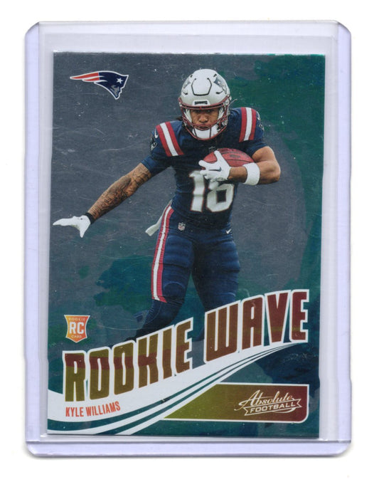 2025 Panini Absolute Kyle Williams Card Rookie Wave New England Patriots #RW-KWS