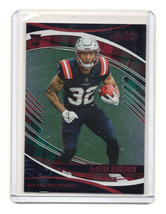 2025 Panini Absolute TreVeyon Henderson Card  RC New England Patriots #188