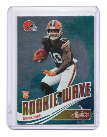 2025 Panini Absolute Quinshon Judkins Card Rookie Wave Cleveland Browns #RW-QJS