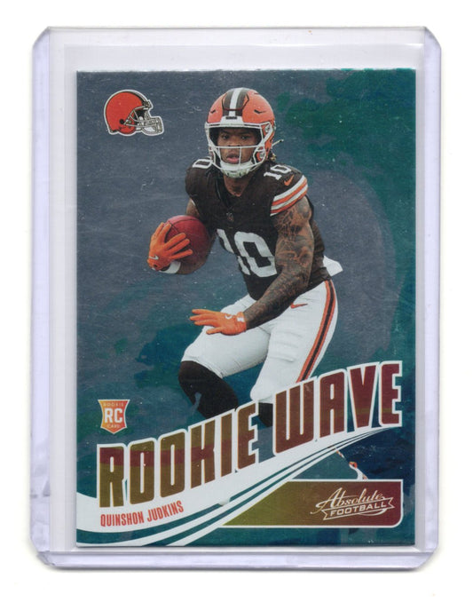2025 Panini Absolute Quinshon Judkins Card Rookie Wave Cleveland Browns #RW-QJS