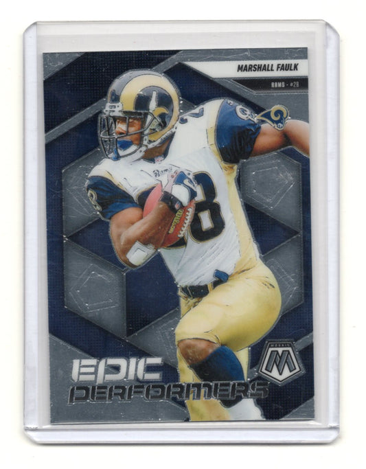 2025 Panini Mosaic Marshall Faulk Card Epic Performers St. Louis Rams #14