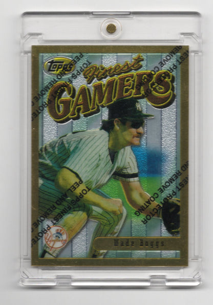 1996 Finest Wade Boggs Card New York Yankees #155