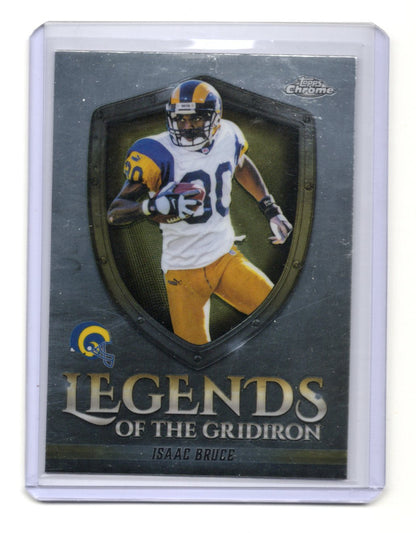 2025 Topps Chrome Isaac Bruce Card Legends of the Gridiron St. Louis Rams