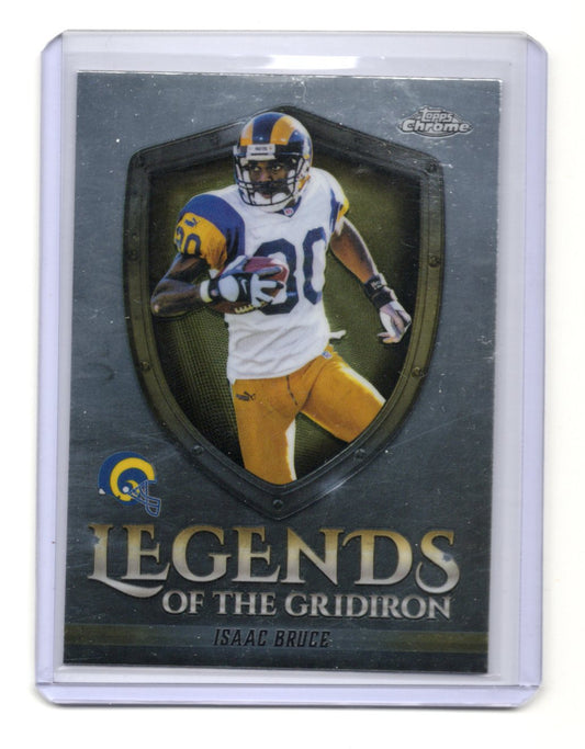 2025 Topps Chrome Isaac Bruce Card Legends of the Gridiron St. Louis Rams
