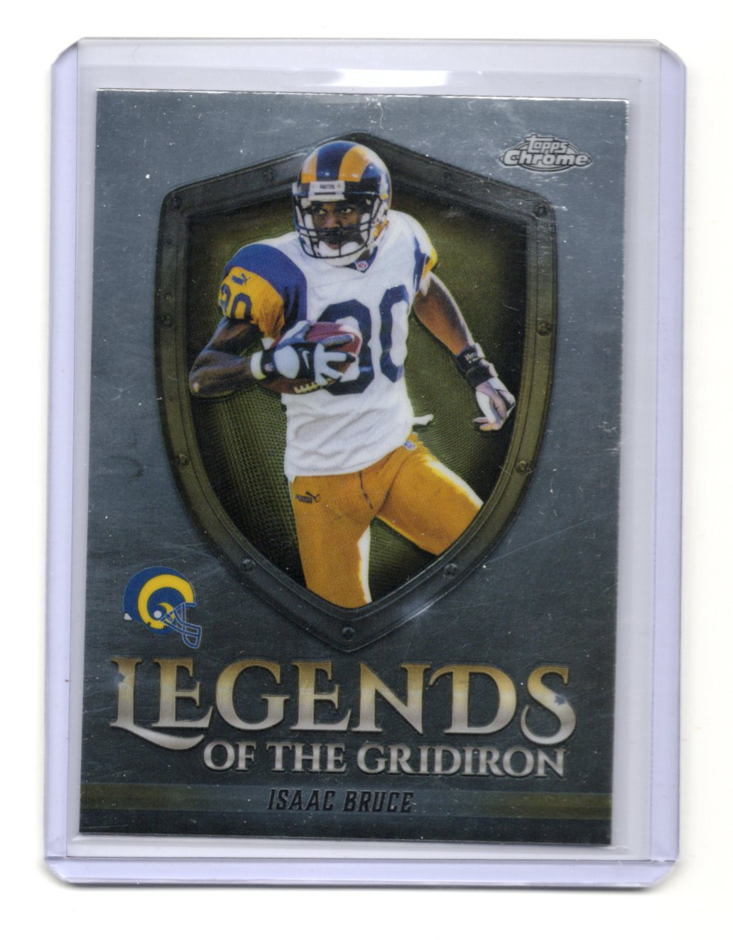 2025 Topps Chrome Isaac Bruce Card Legends of the Gridiron St. Louis Rams