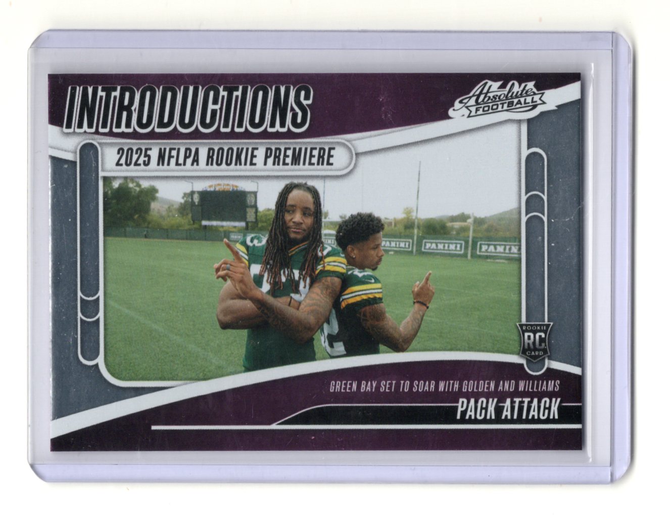 2025 Absolute Introductions Pack Attack Savion Williams Matthew Golden RC #I-SWS