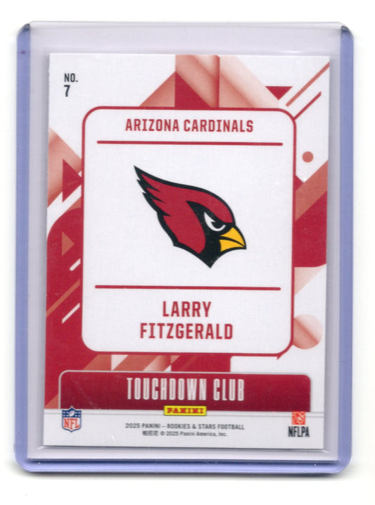 2025 Panini Rookies & Stars Larry Fitzgerald Card Touchdown Club Arizona