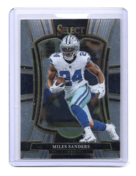 2025 Panini Select Miles Sanders Card Dallas Cowboys #198