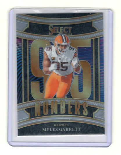 2025 Panini Select Myles Garrett Card Select Numbers Cleveland Browns #4