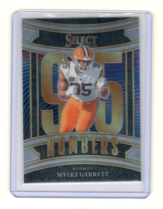 2025 Panini Select Myles Garrett Card Select Numbers Cleveland Browns #4