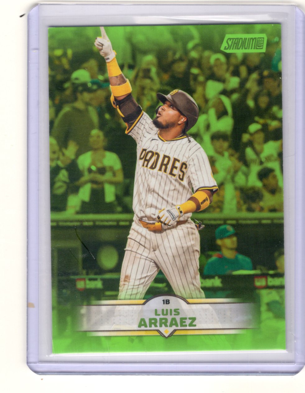 2025 Stadium Club Luis Arraez Card Lime Green San Diego Padres #198