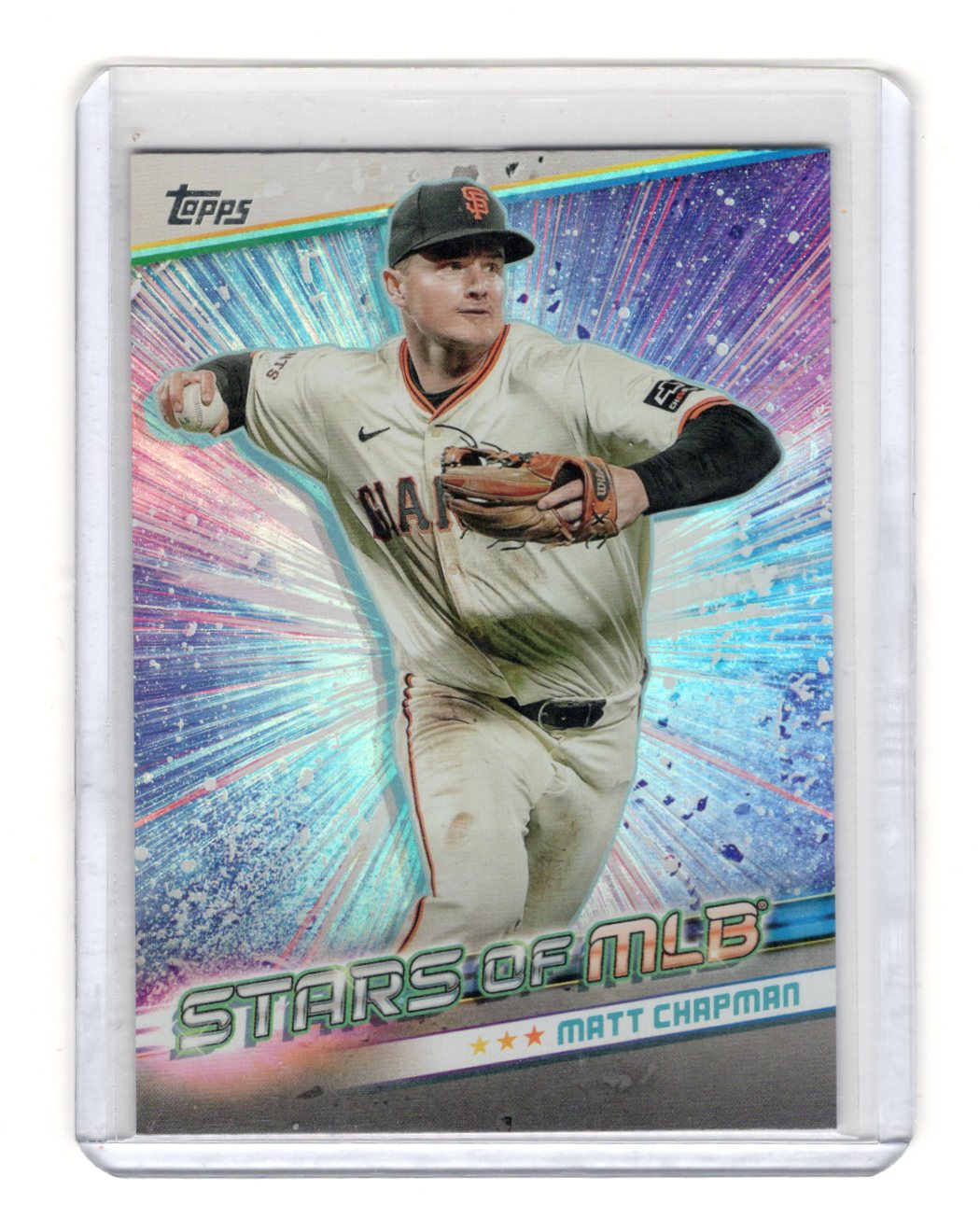 2024 Topps Update Matt Chapman Card Stars of MLB Chrome Giants