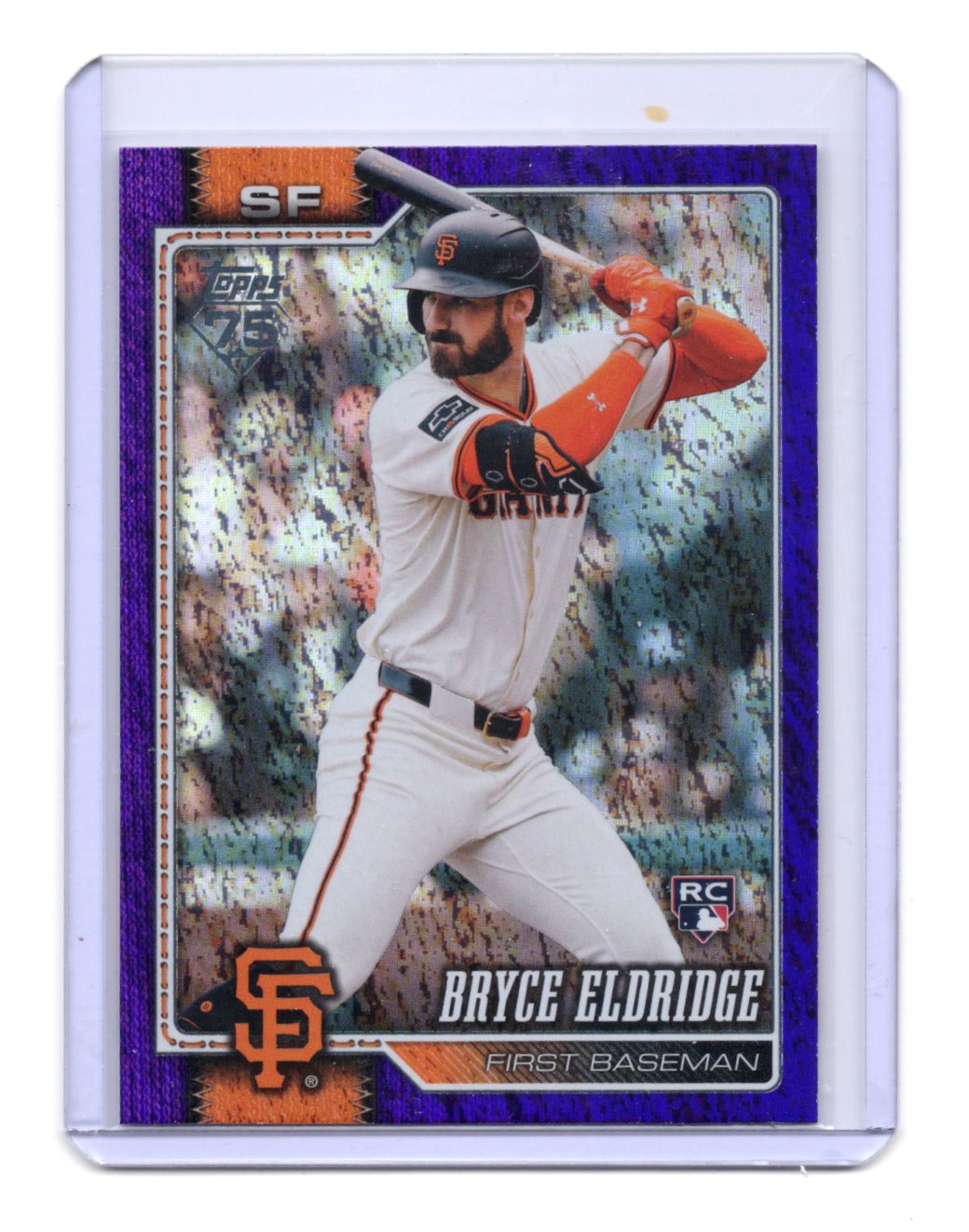 2026 Topps Series 2 Bryce Eldridge RC Purple Parallel /250 #406 Giants Rookie