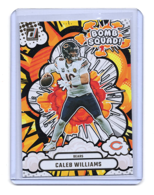 2025 Donruss Caleb Williams Card Bomb Squad Chicago Bears #BS-CWS