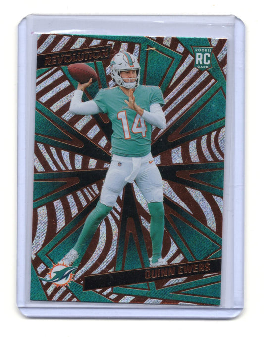 2025 Panini Revolution Quinn Ewers Card Red Storm Miami Dolphins #235