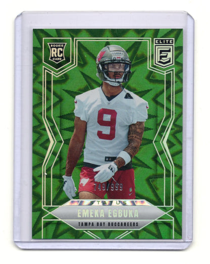 2025 Donruss Elite Emeka Egbuka Status Explosion /999 #102 RC Buccaneers