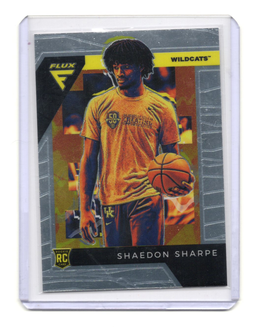 2022 Panini Chronicles Draft Picks Shaedon Sharpe Card Flux Silver Wildcats #8
