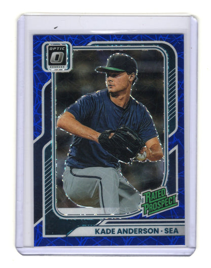 2026 Donruss Kade Anderson #198 Optic Blue Velocity Rated Prospect Mariners