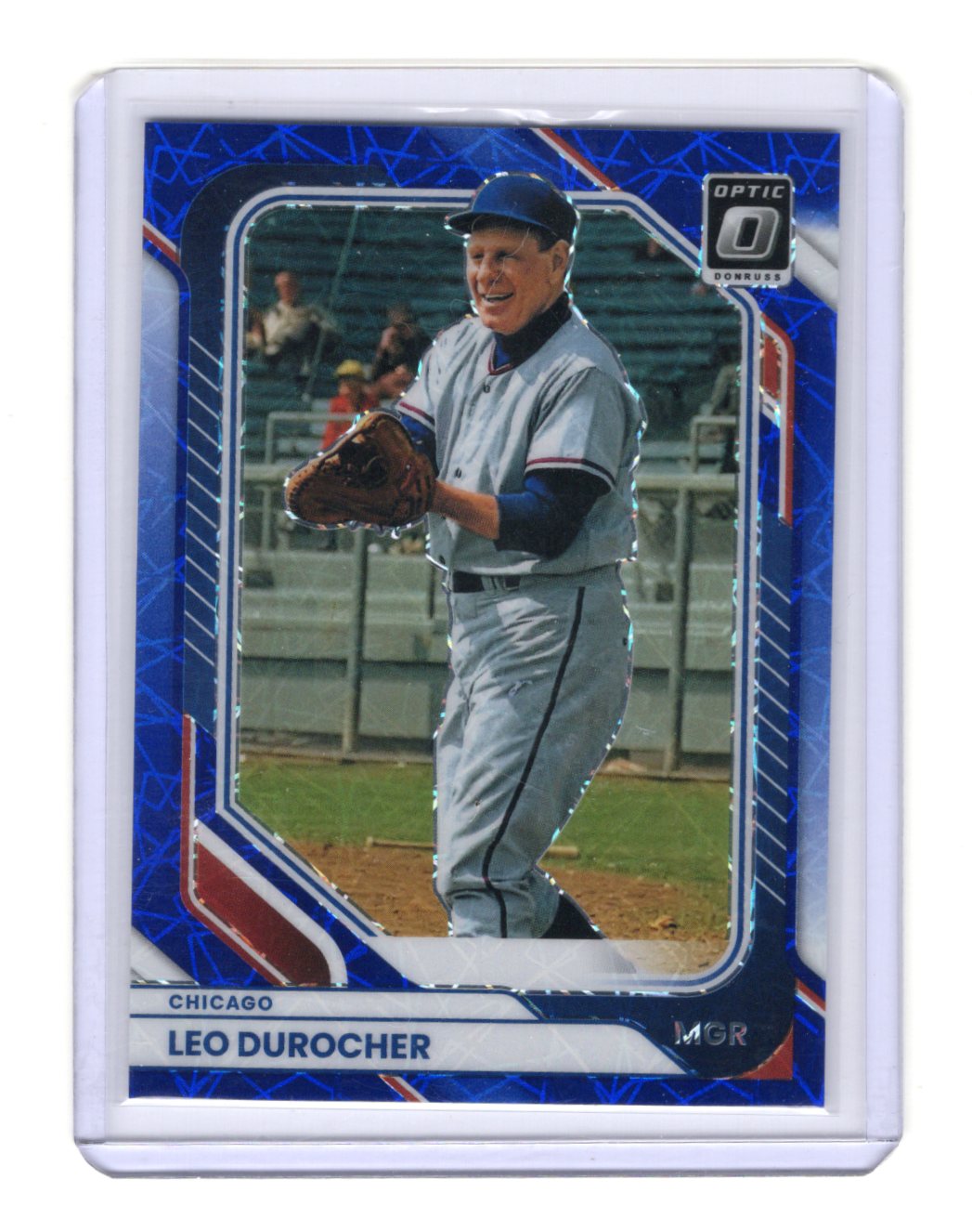 2026 Donruss Leo Durocher Card Optic Blue Velocity Chicago Cubs #9