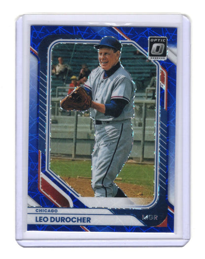 2026 Donruss Leo Durocher Card Optic Blue Velocity Chicago Cubs #9