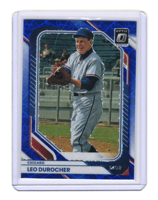 2026 Donruss Leo Durocher Card Optic Blue Velocity Chicago Cubs #9