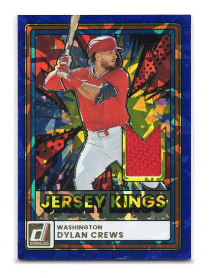 2026 Donruss Dylan Crews #JK-DC Jersey Kings Blue Cracked Ice Relic Nationals