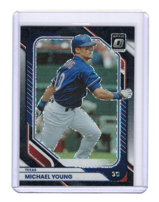 2026 Donruss Michael Young Card Optic Circles Texas Rangers #72