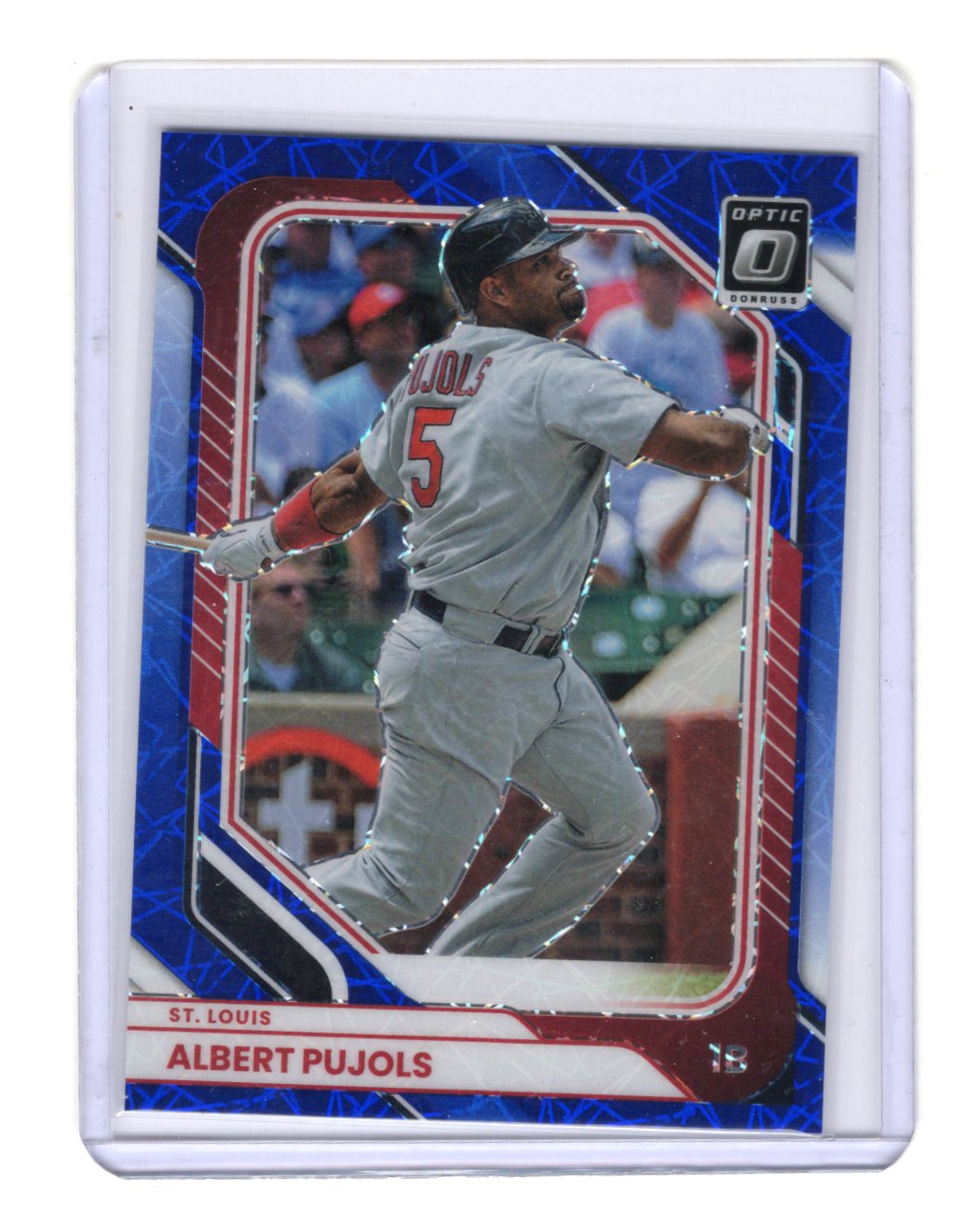 2026 Donruss Albert Pujols Card Optic Blue Velocity St. Louis Cardinals #68