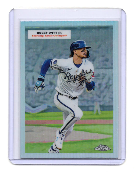 2025 Topps Chrome Platinum Bobby Witt Jr George Brett Doubleheaders #55DH-12