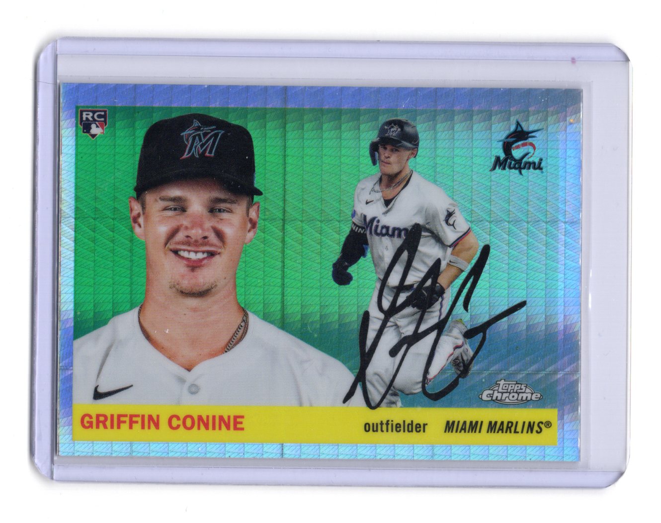 2025 Topps Chrome Platinum Griffin Conine Card Prism Refractors Rookie