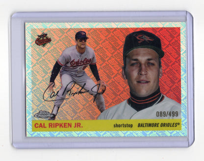2025 Topps Chrome Platinum Cal Ripken Jr Topps Refractor /499 #305 Orioles