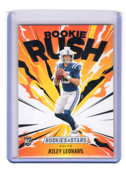 2025 Panini Rookies & Stars Riley Leonard Card Rookie Rush Colts #16